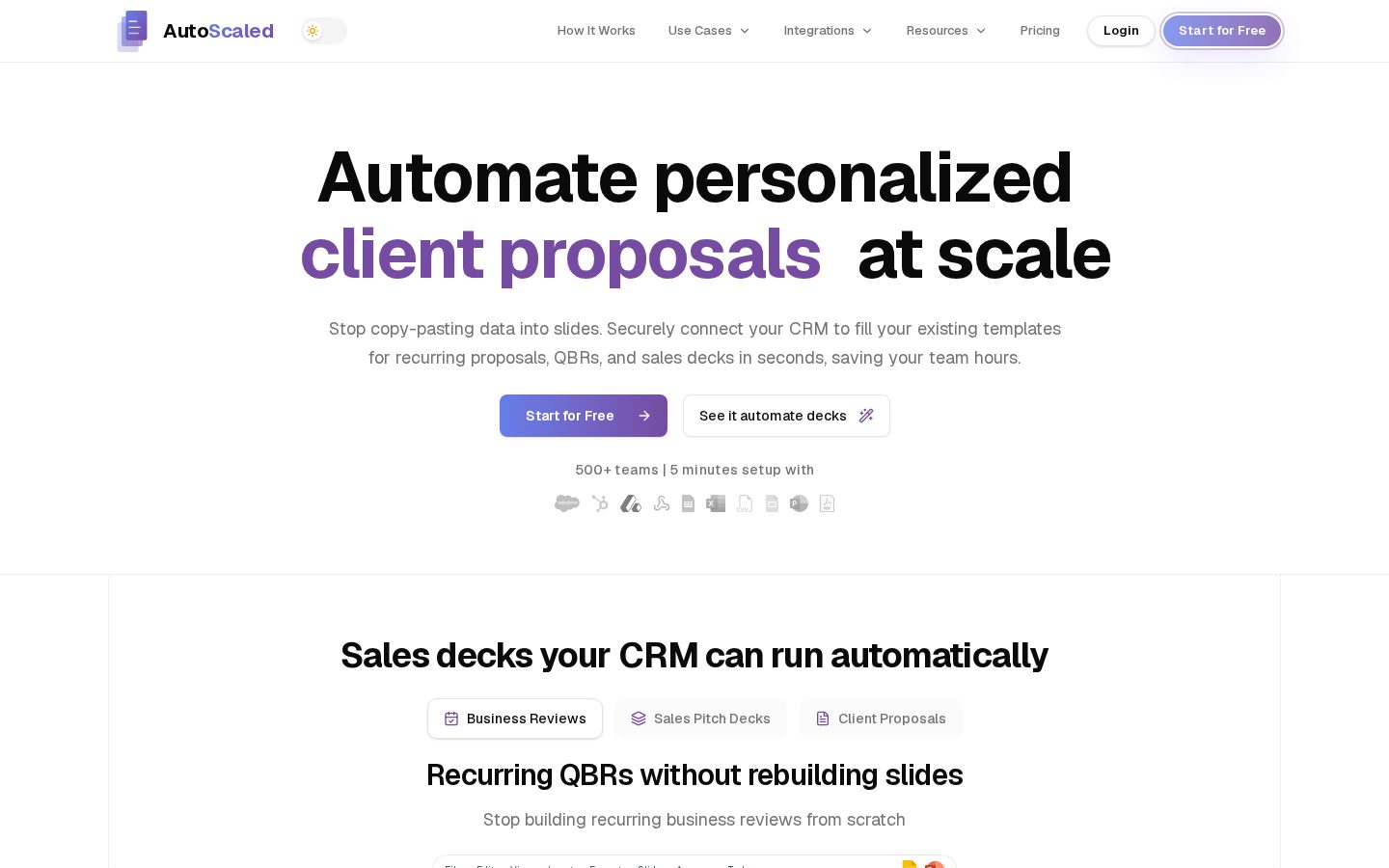 AutoScaled Homepage