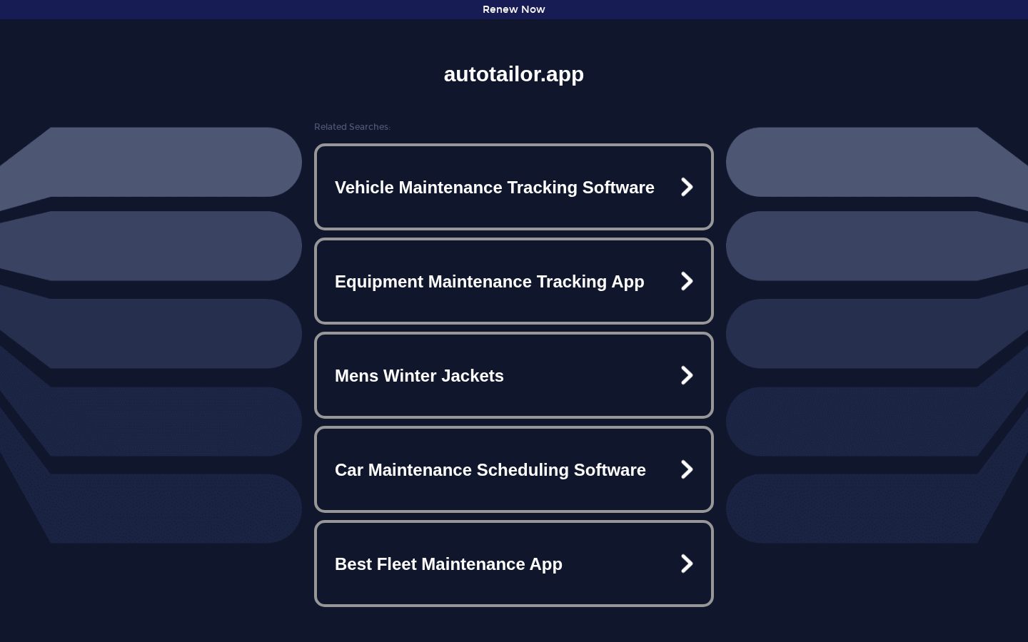 AutoTailor Homepage
