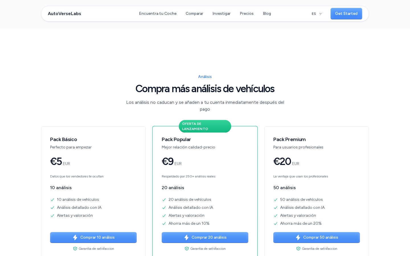 AutoVerseLabs Pricing