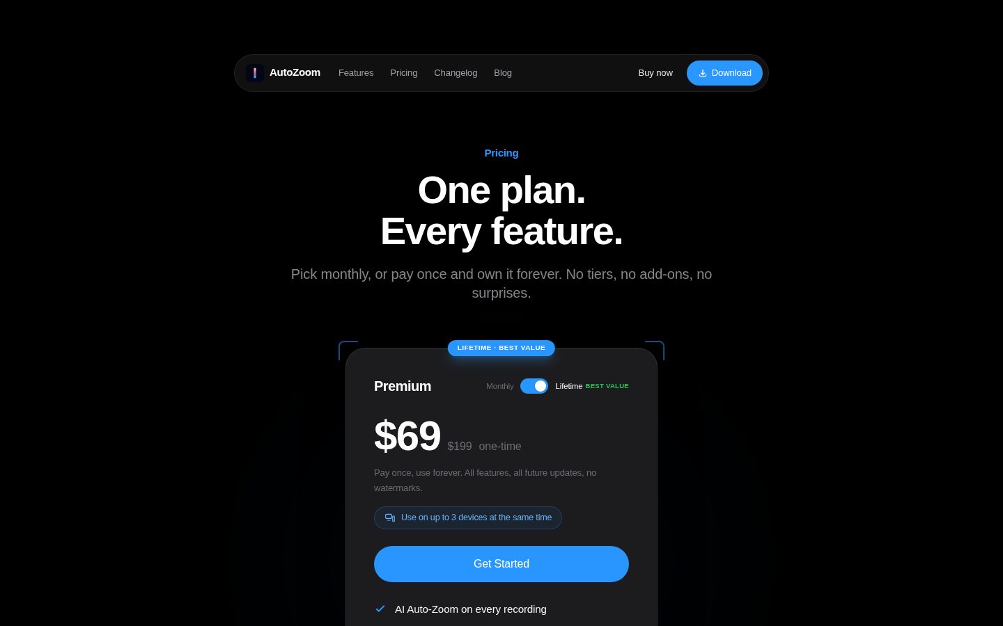 AutoZoom Pricing