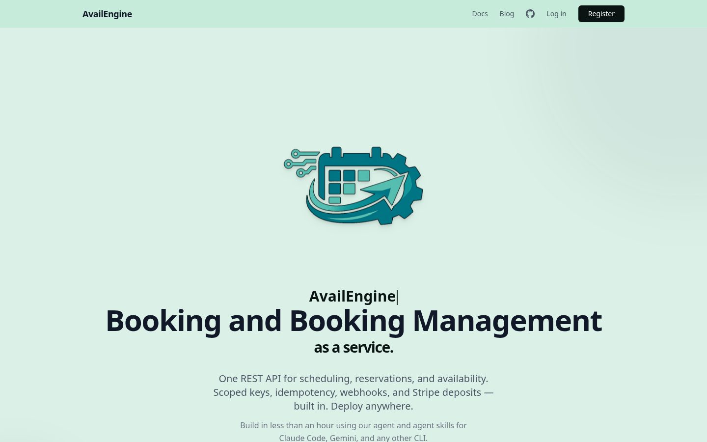 AvailEngine Homepage