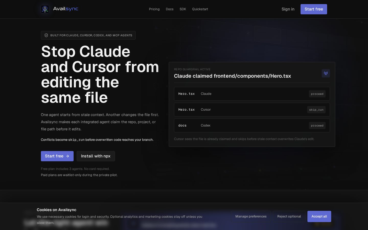 Availsync Homepage