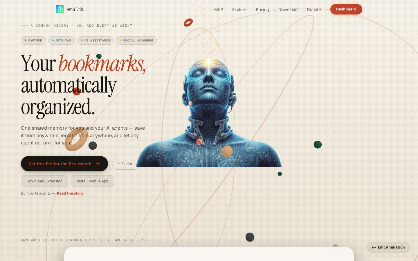 Avan Link Homepage