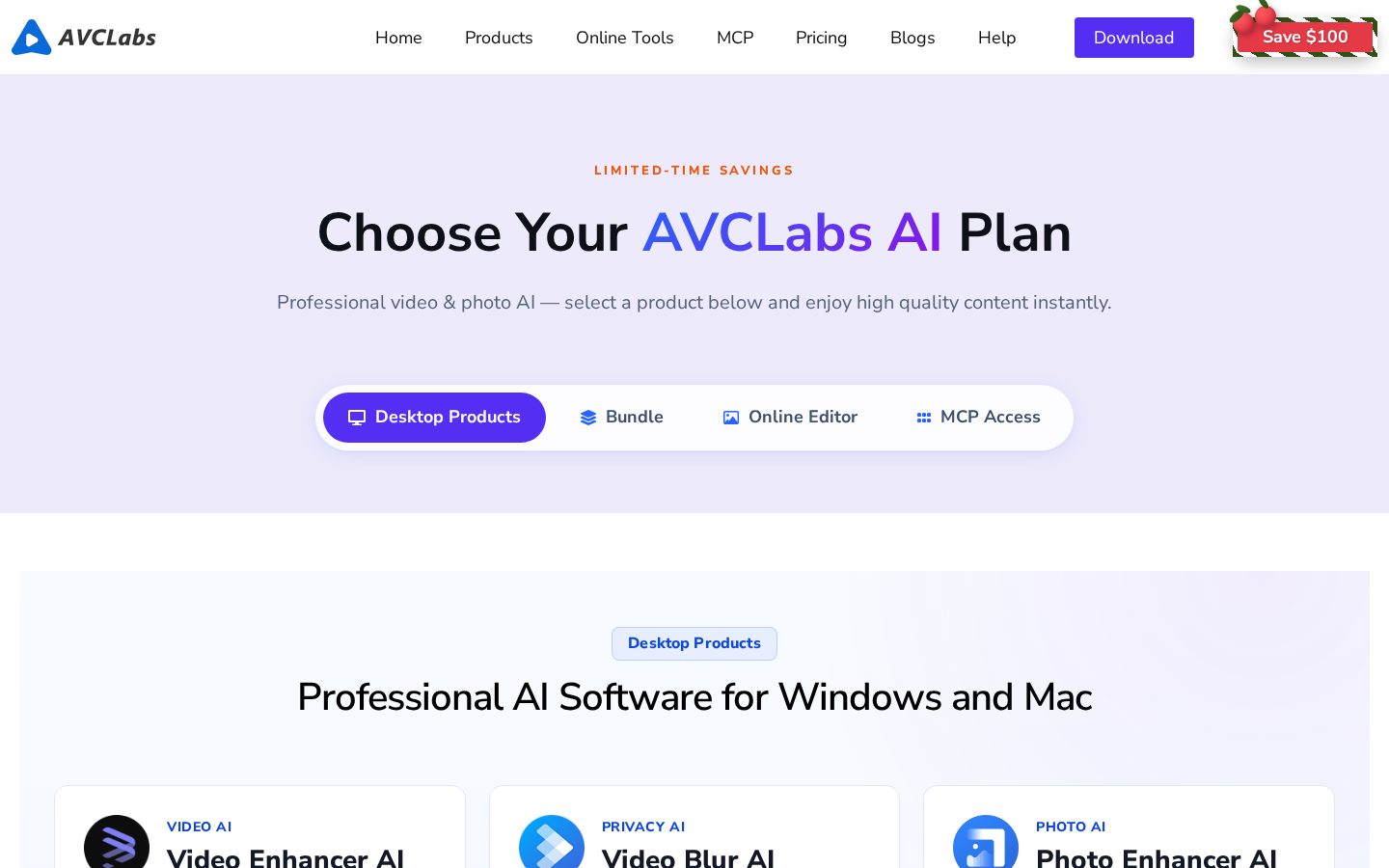AVCLabs Video Enhancer AI Pricing