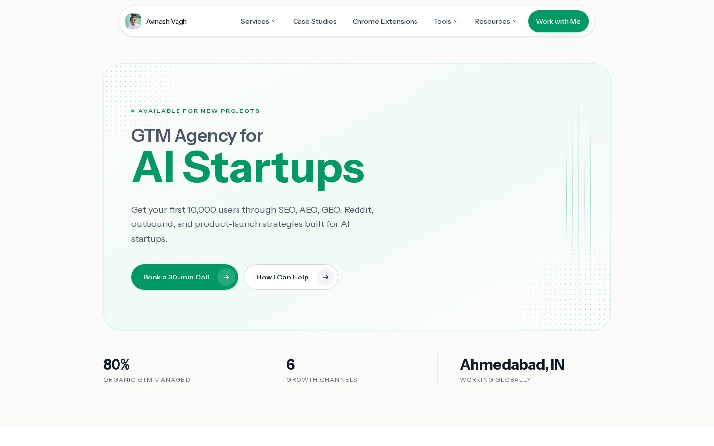 Avinash Vagh Homepage