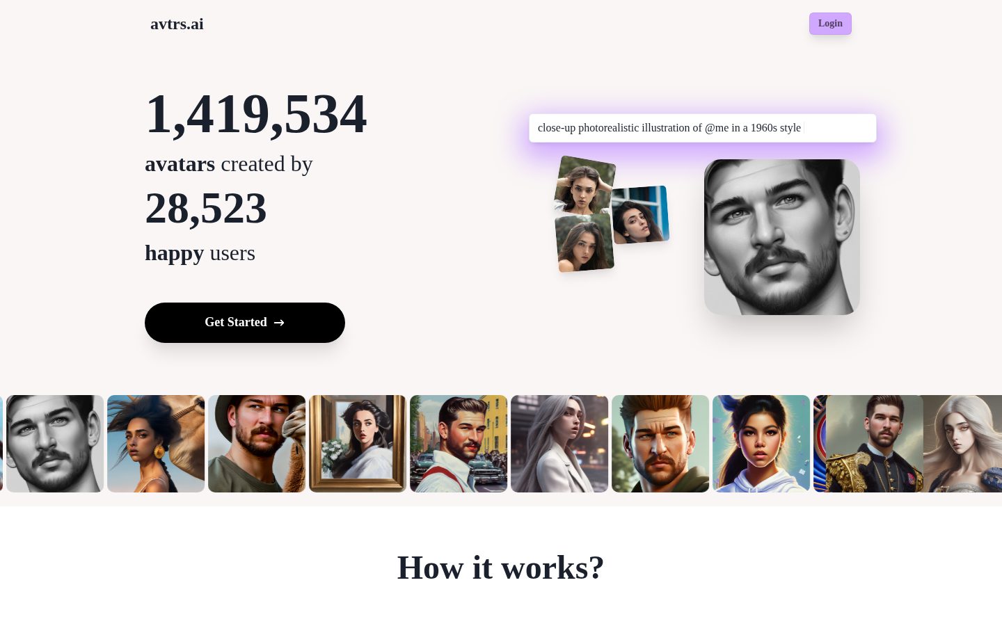avtrs.ai Homepage