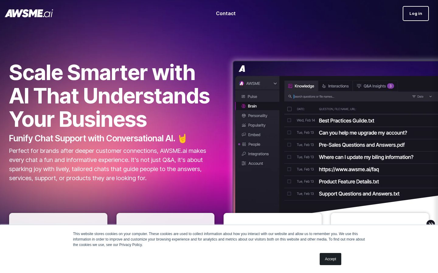 AWSME AI Homepage