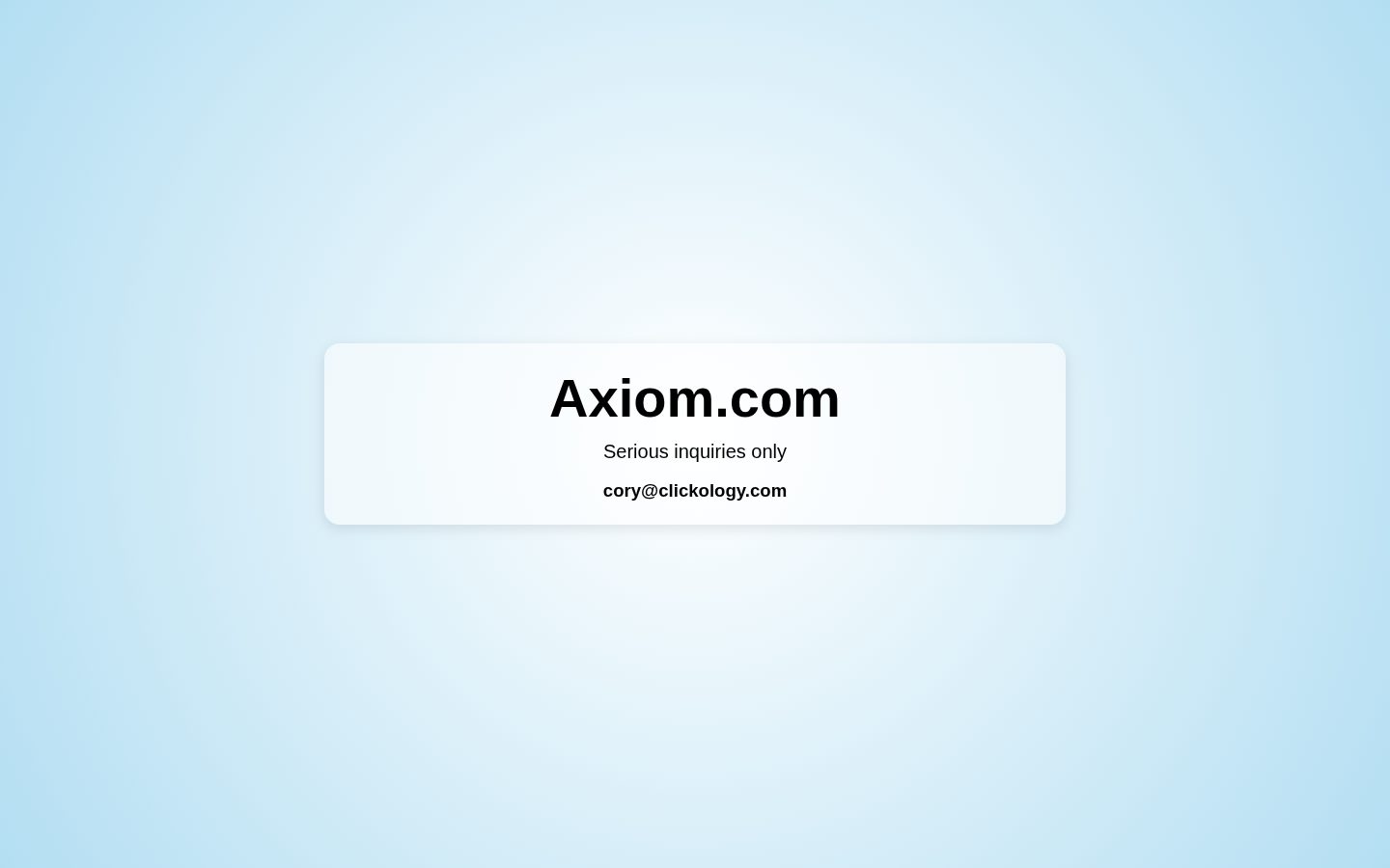 Axiom Homepage