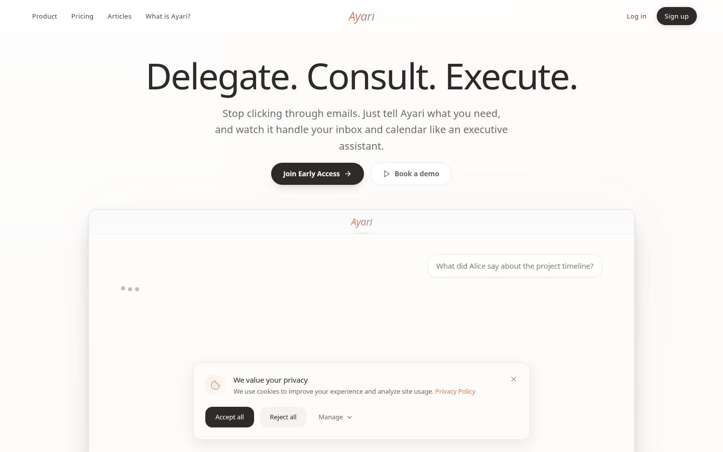Ayari Homepage