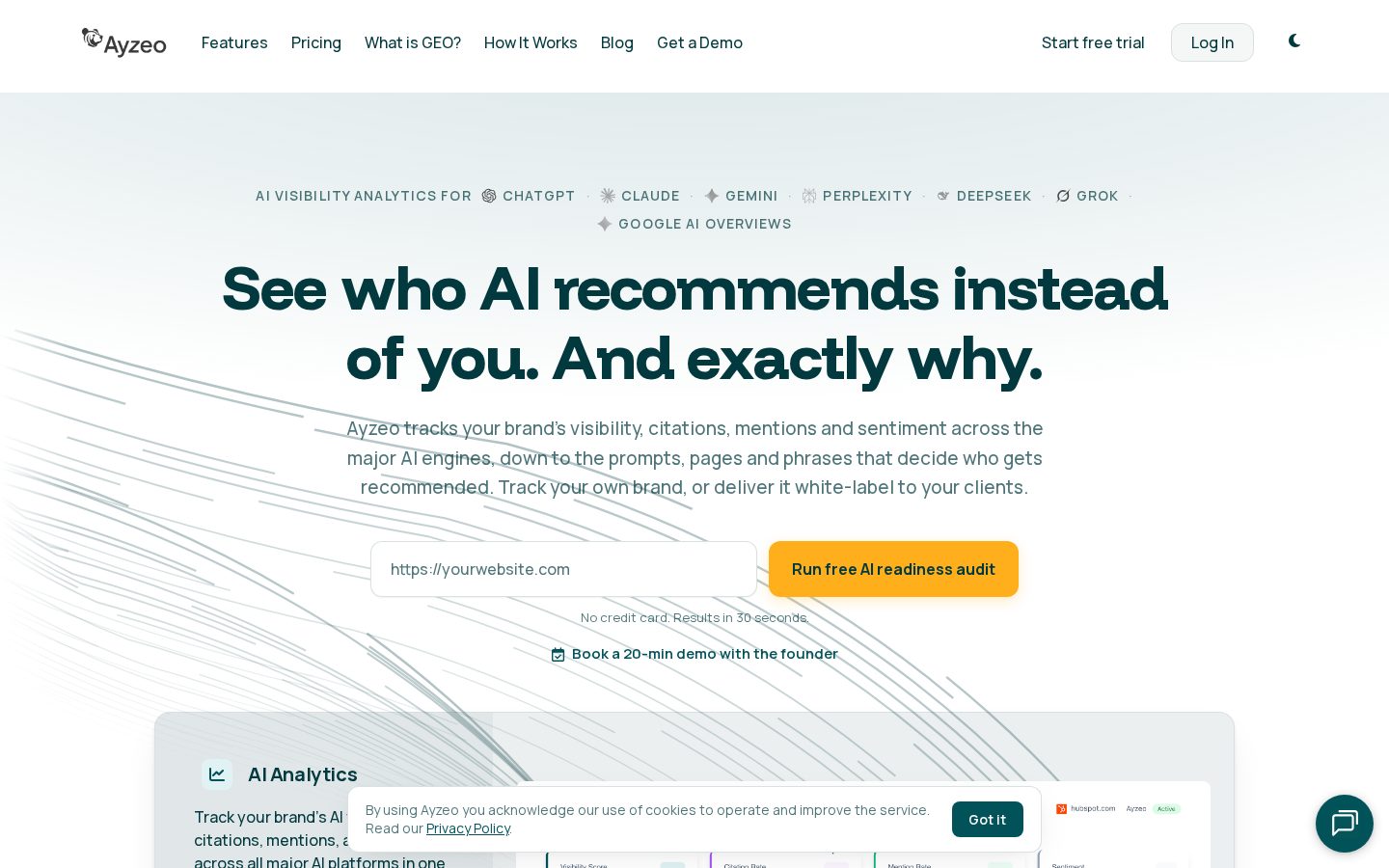 Ayzeo Homepage