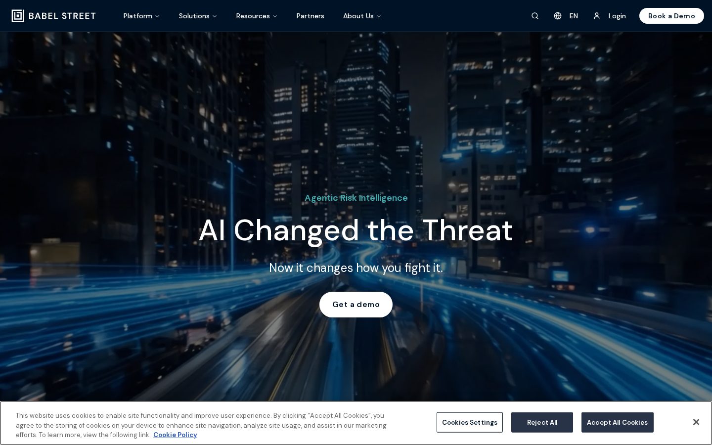 Babel Street Homepage