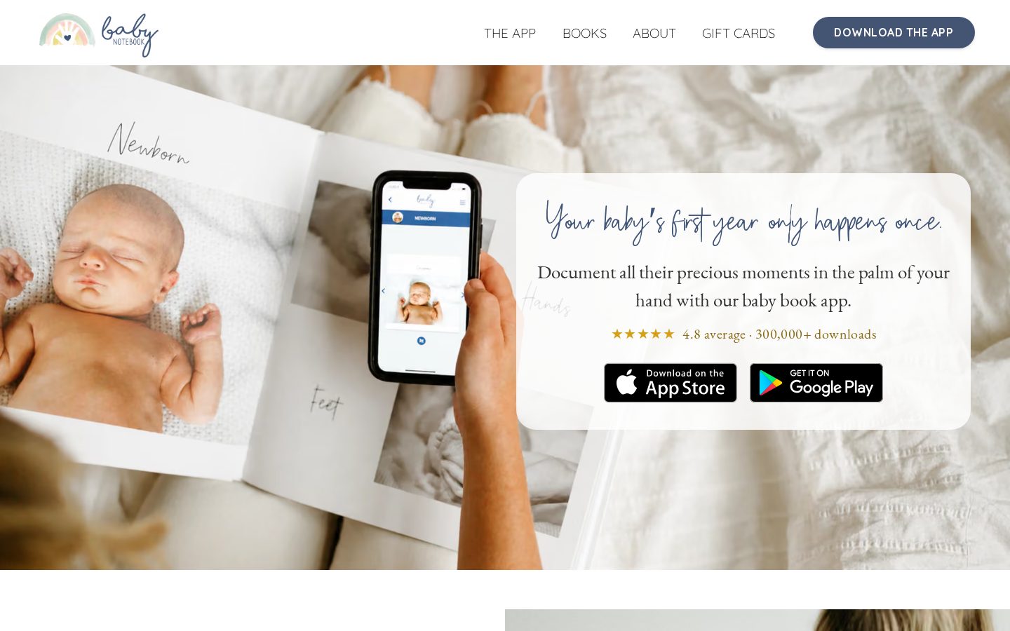 Baby Notebook Homepage