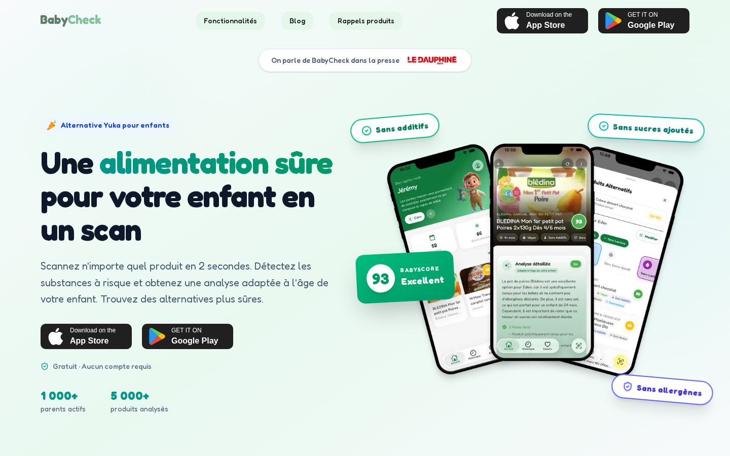 BabyCheck Homepage