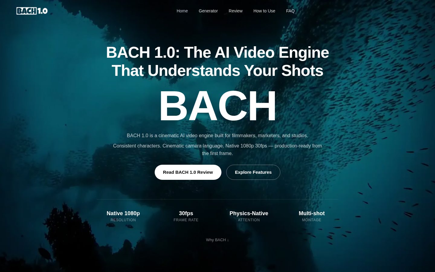 BACH 1.0 Homepage
