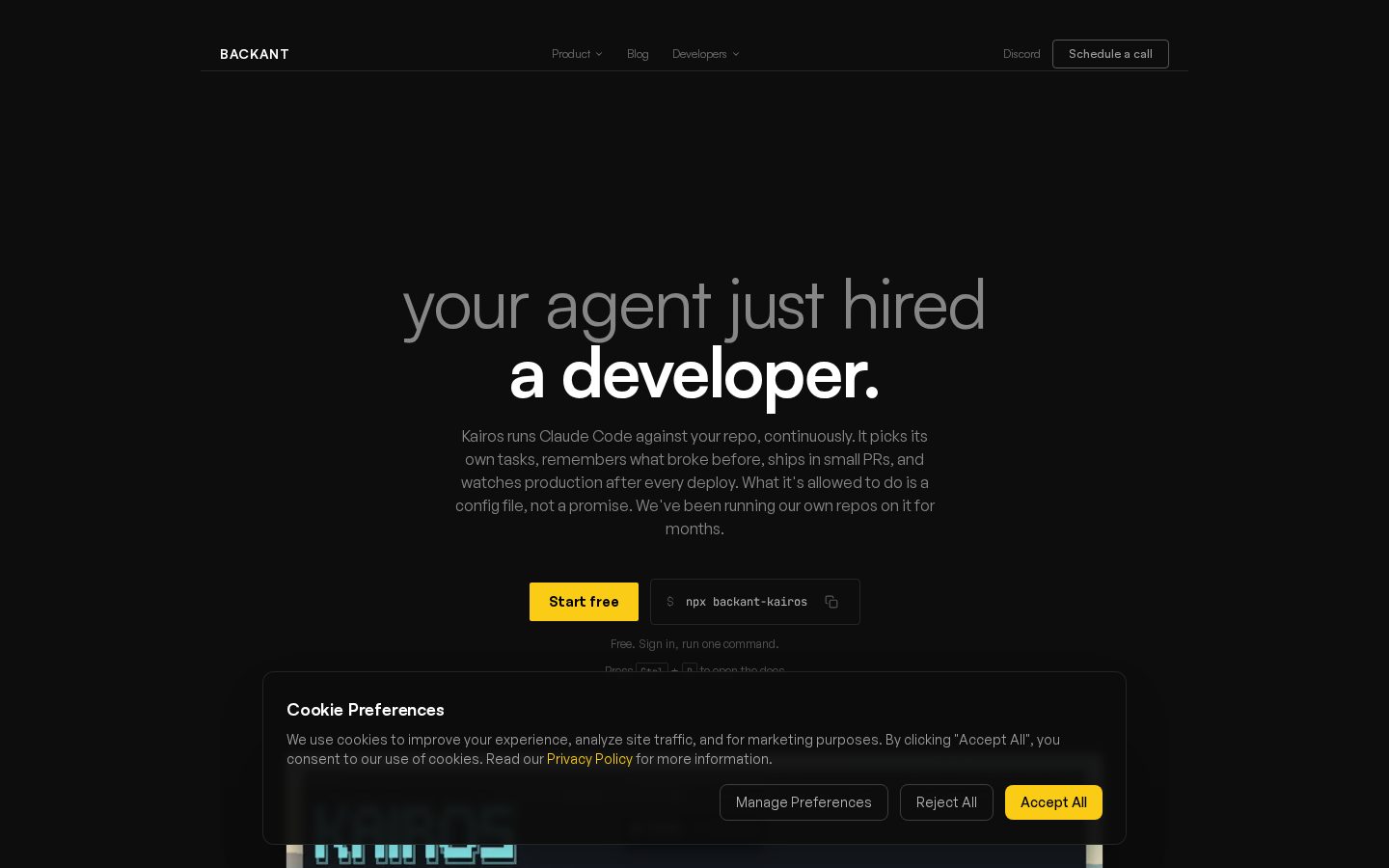 BackAnt Homepage