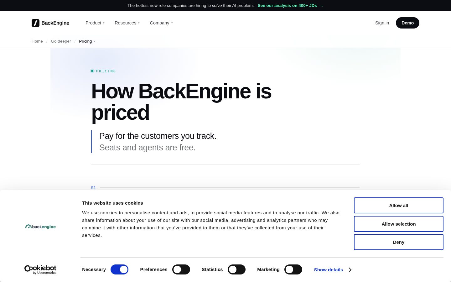 BackEngine Pricing