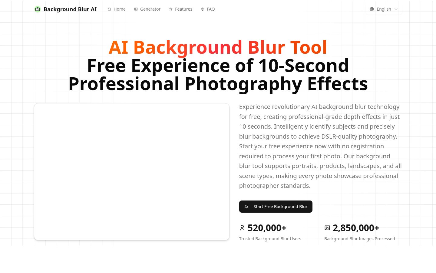 Background Blur Homepage