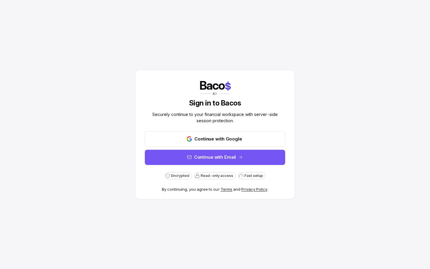 Bacos AI Pricing