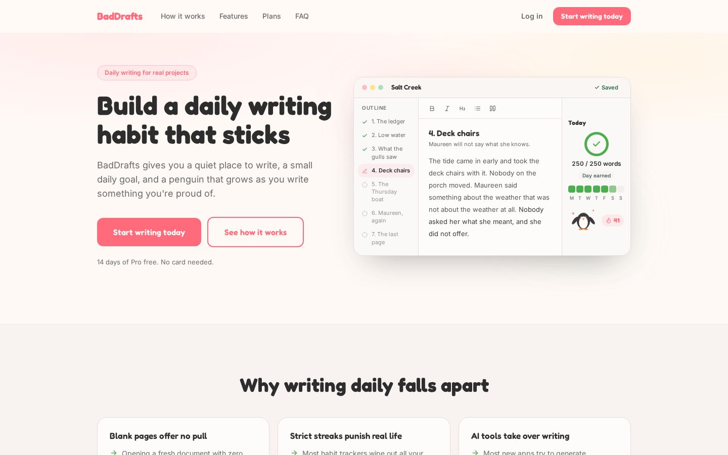 BadDrafts Homepage