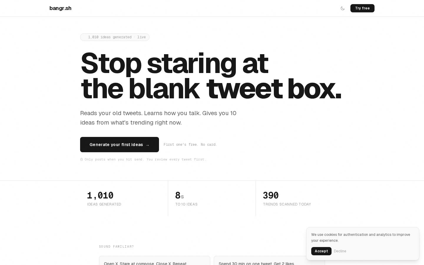 bangr.sh Homepage