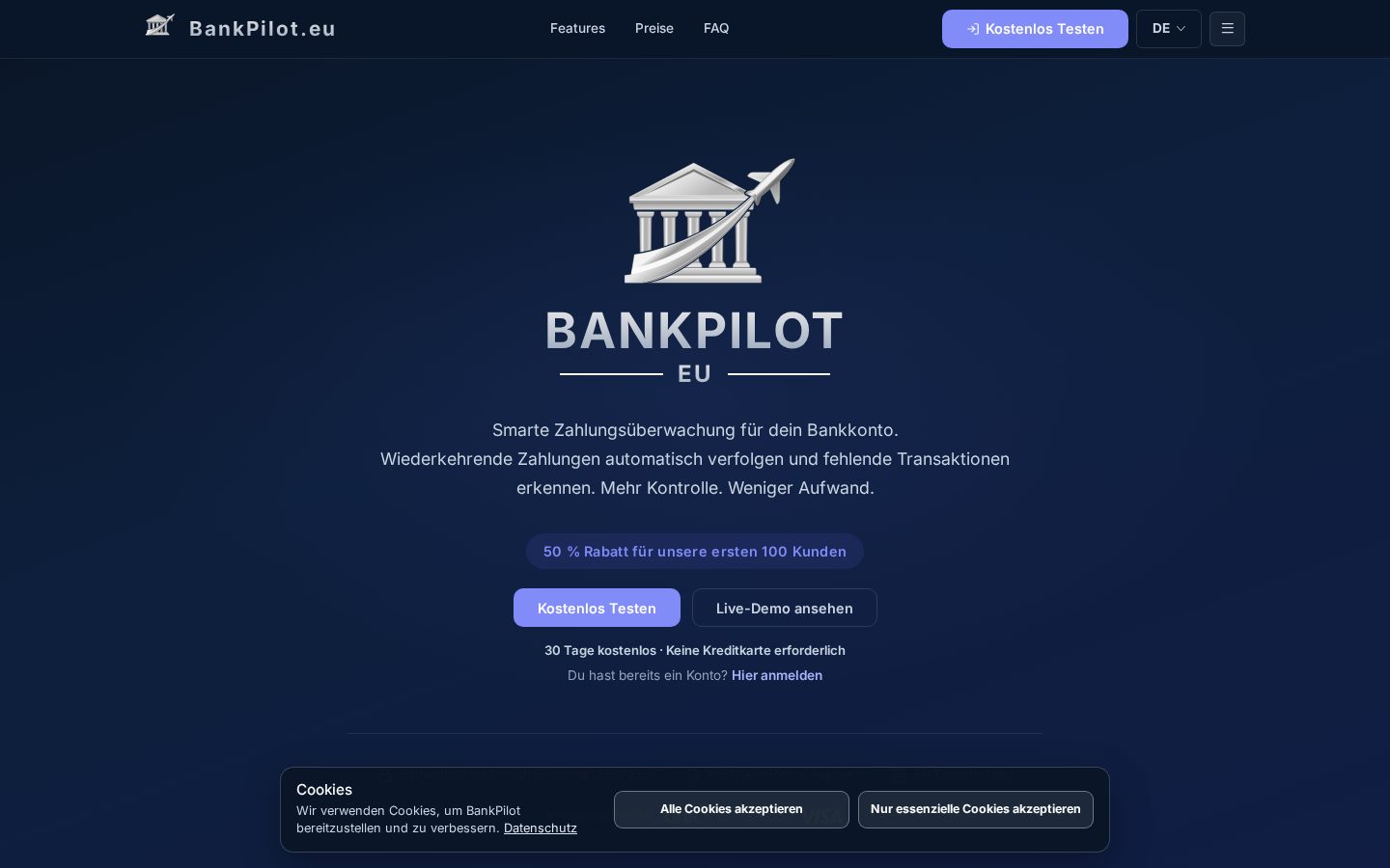 Bankpilot.eu Homepage