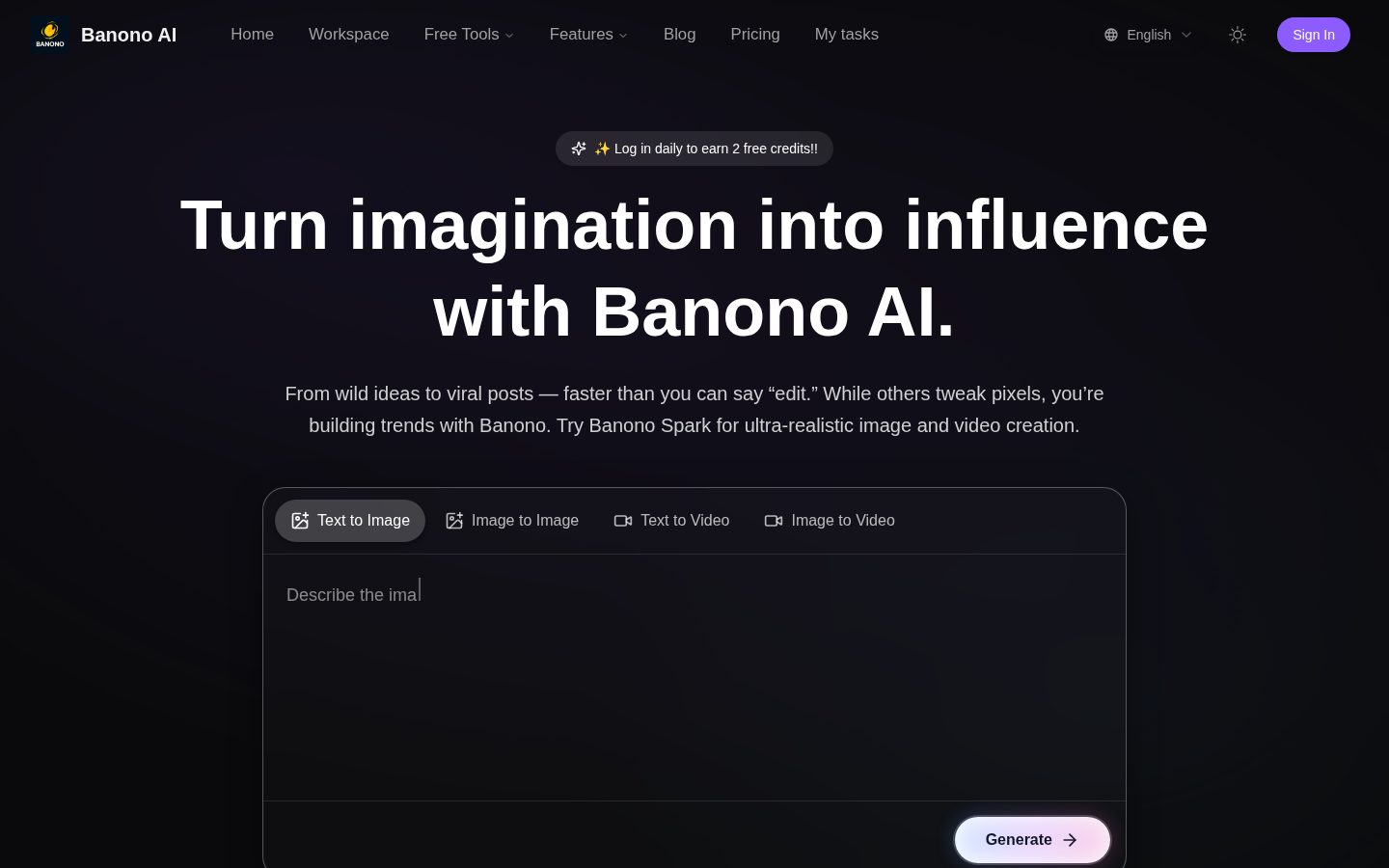 Banono Homepage