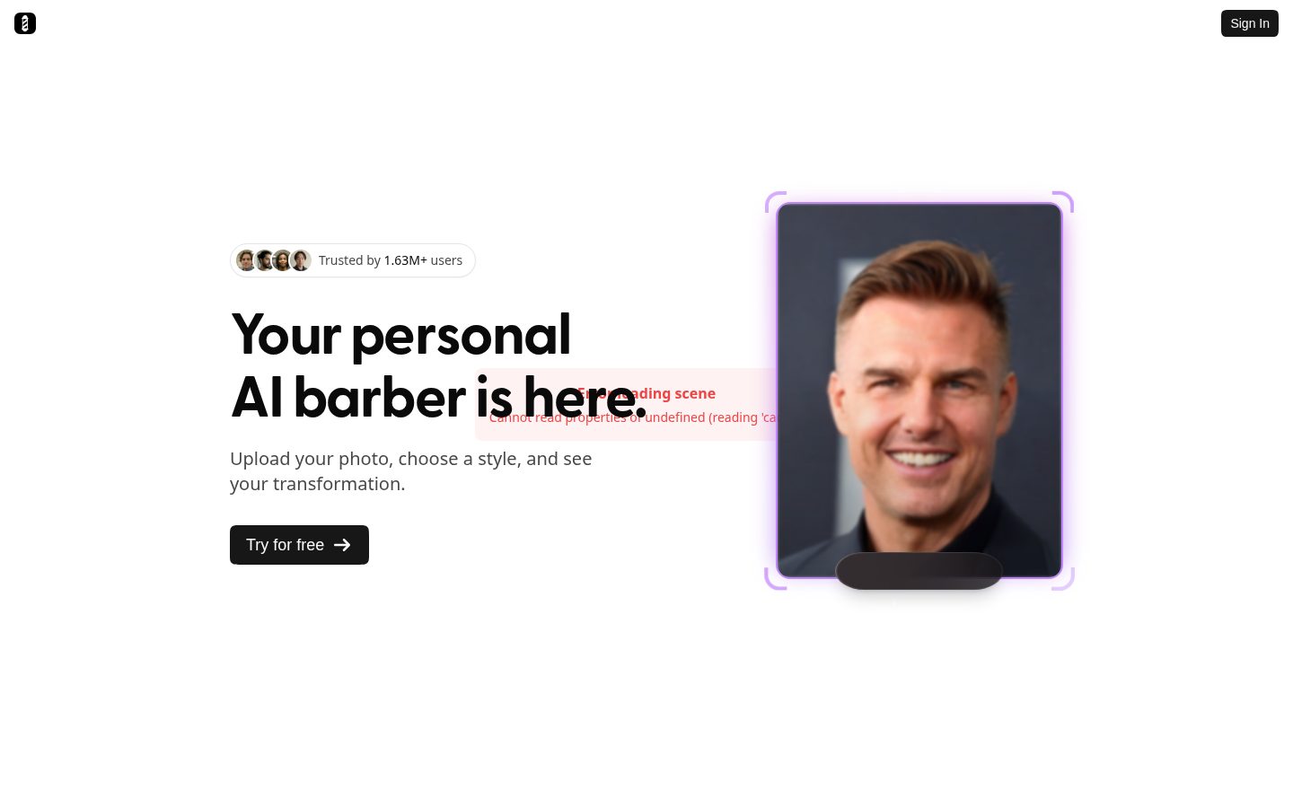 BarberGPT Homepage