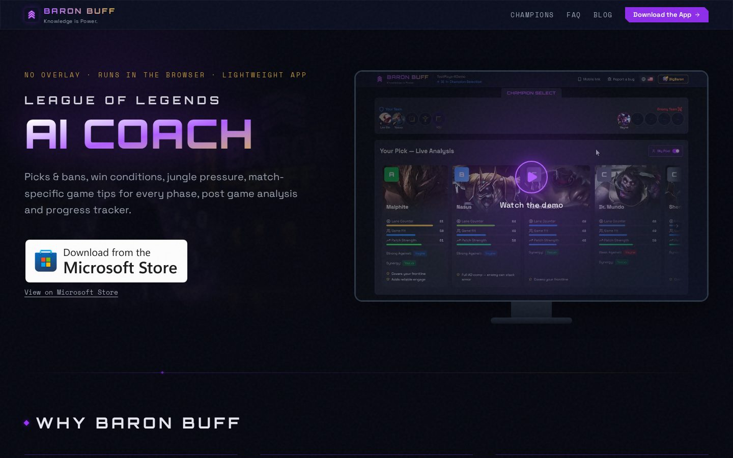 Baron Buff Homepage