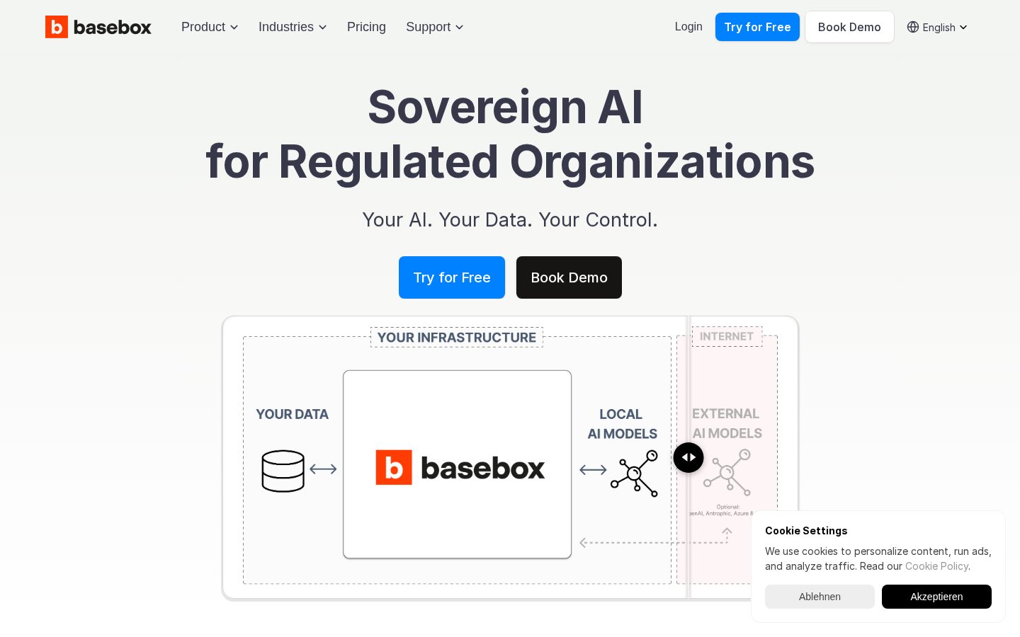 Basebox AI Homepage