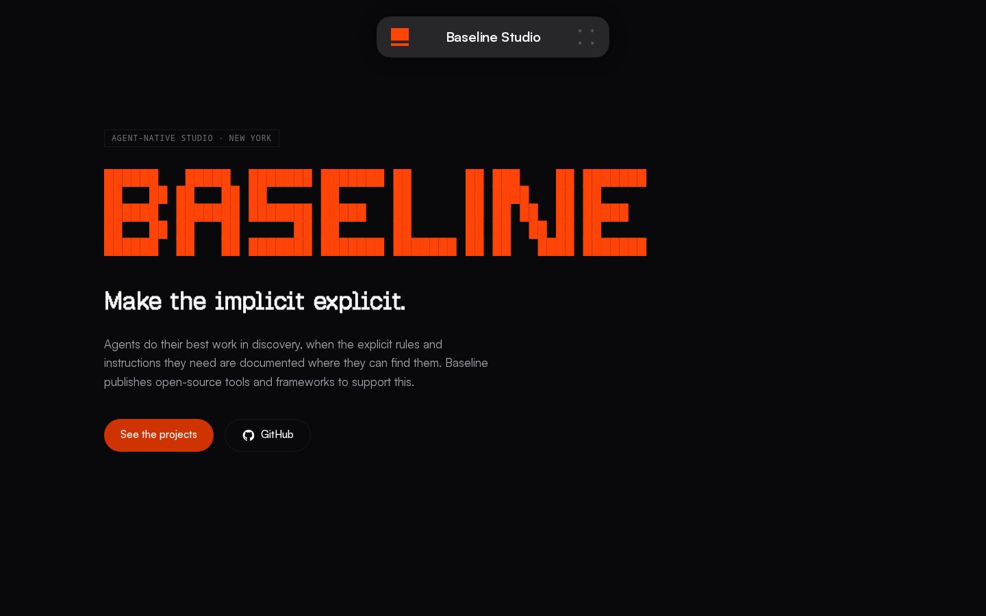 Baseline Core Homepage