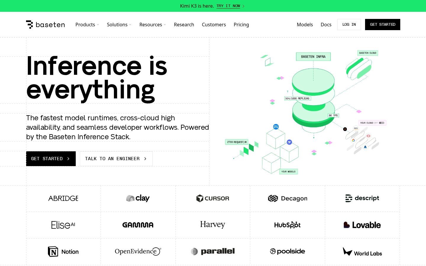 Baseten Homepage
