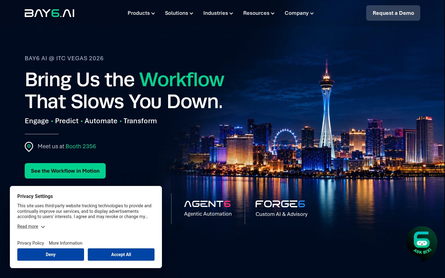BAY6.AI Homepage
