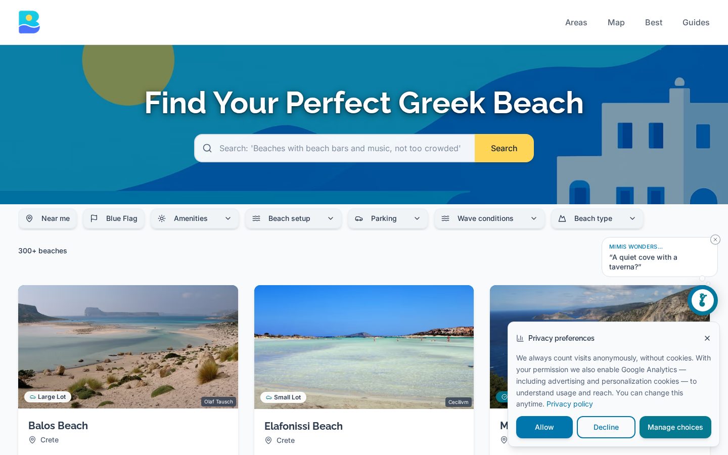 Beaches of Greece Homepage