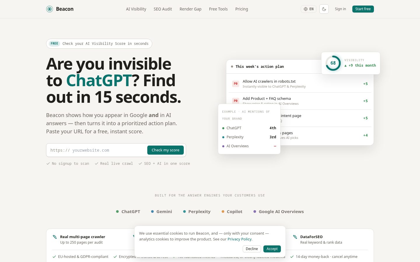 Beacon Homepage