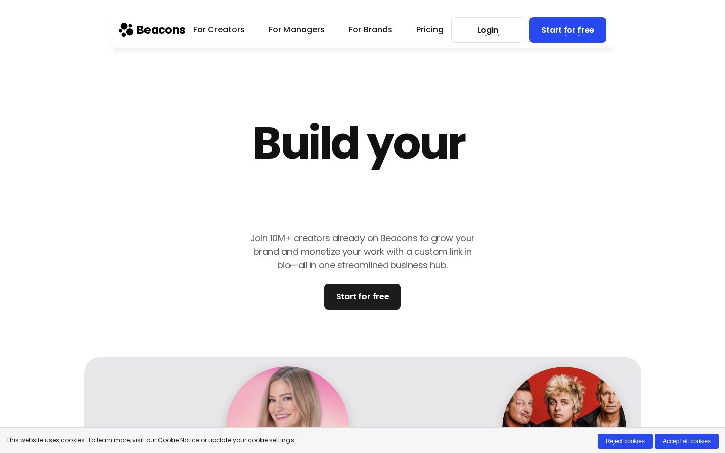 Beacons Homepage