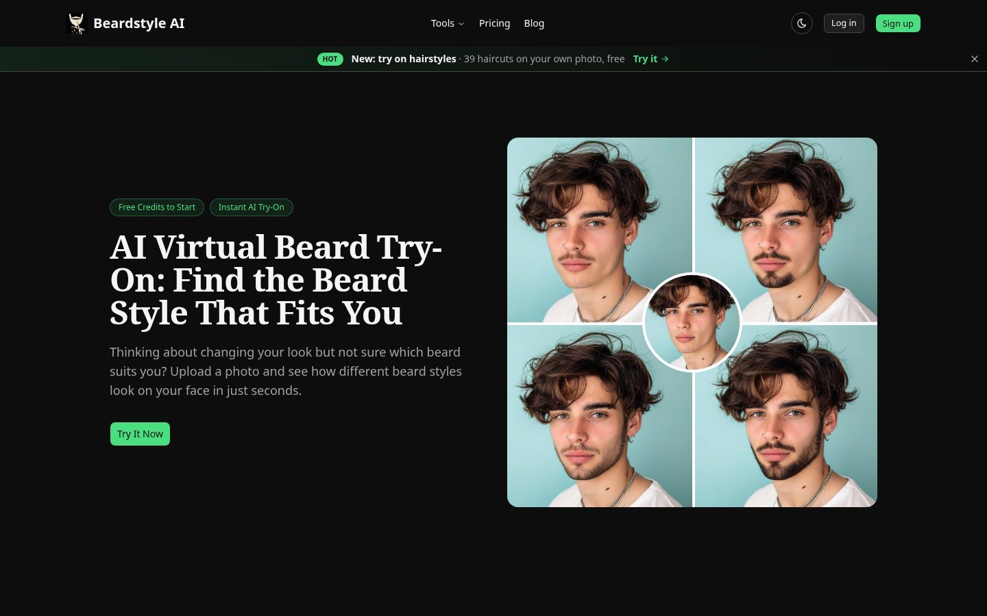 BeardStyle AI Homepage