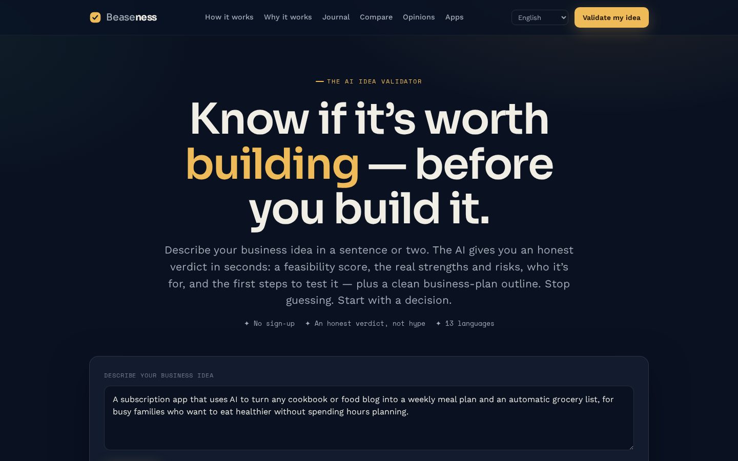 Beaseness Homepage