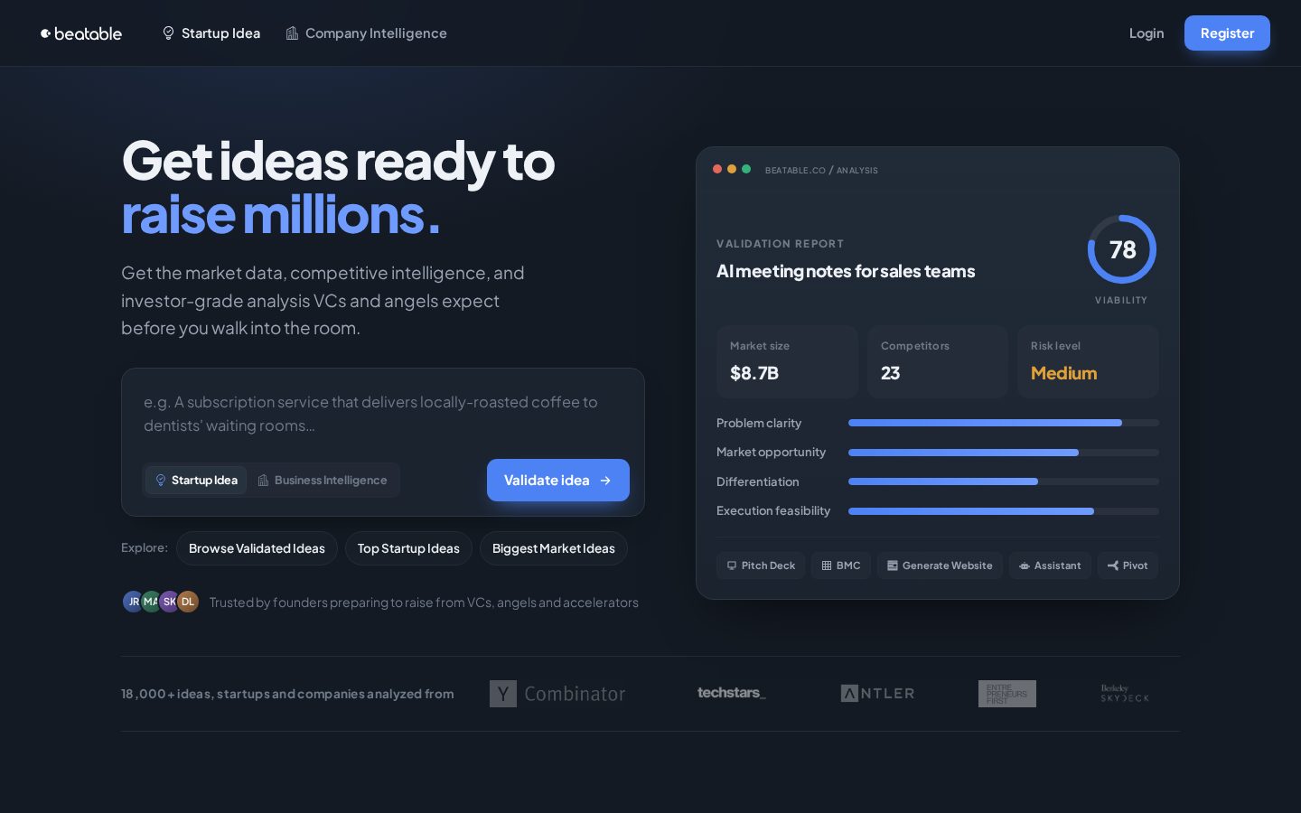 Beatable Homepage