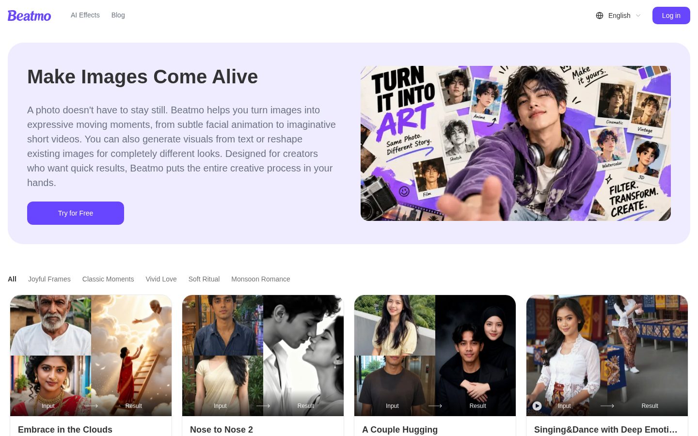 Beatmo Homepage