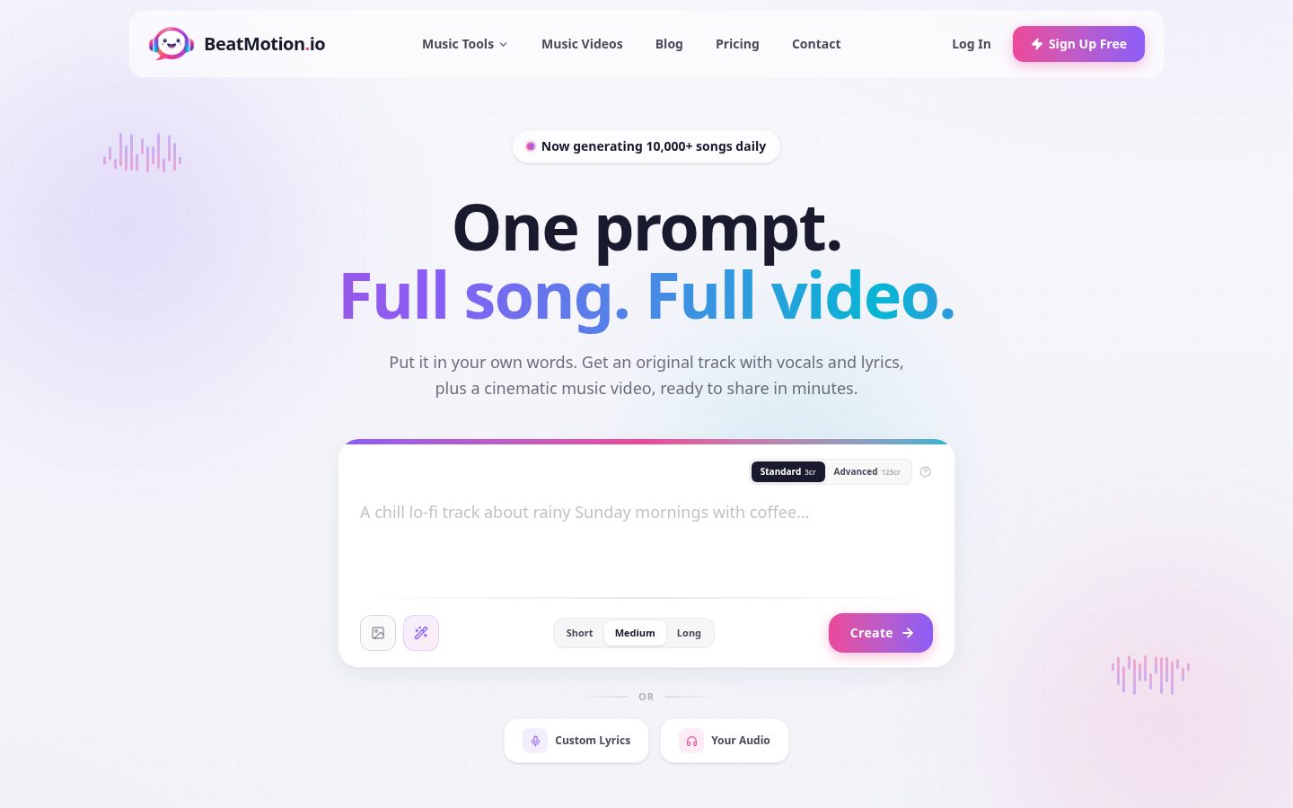 BeatMotion Homepage