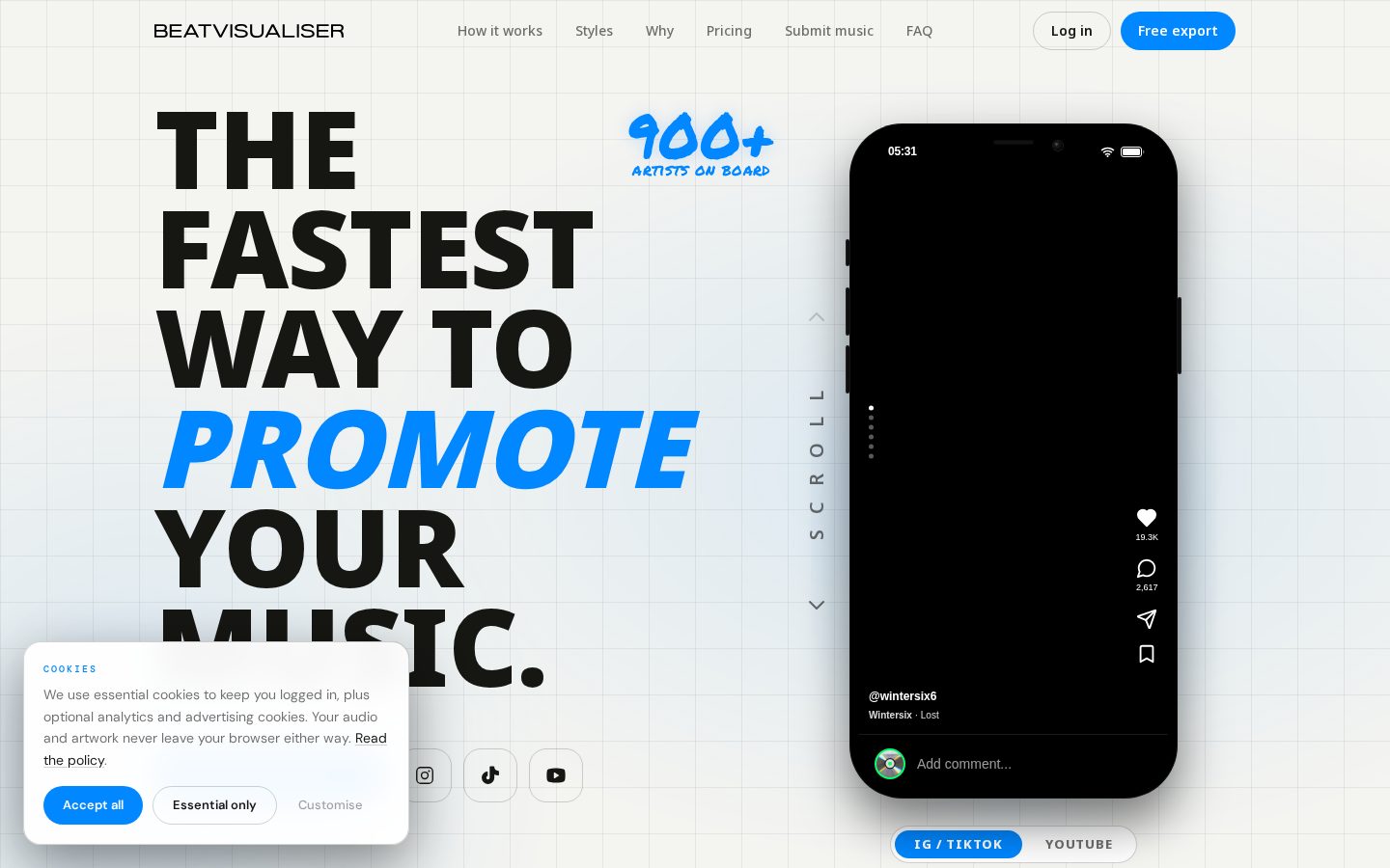 BeatVisualiser Homepage