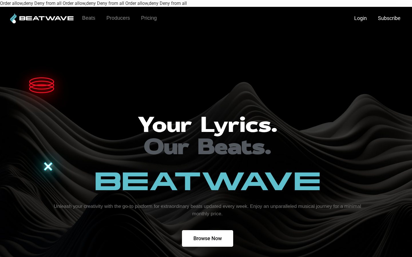 Beatwave Homepage