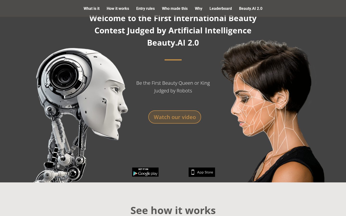 Beauty.AI Homepage