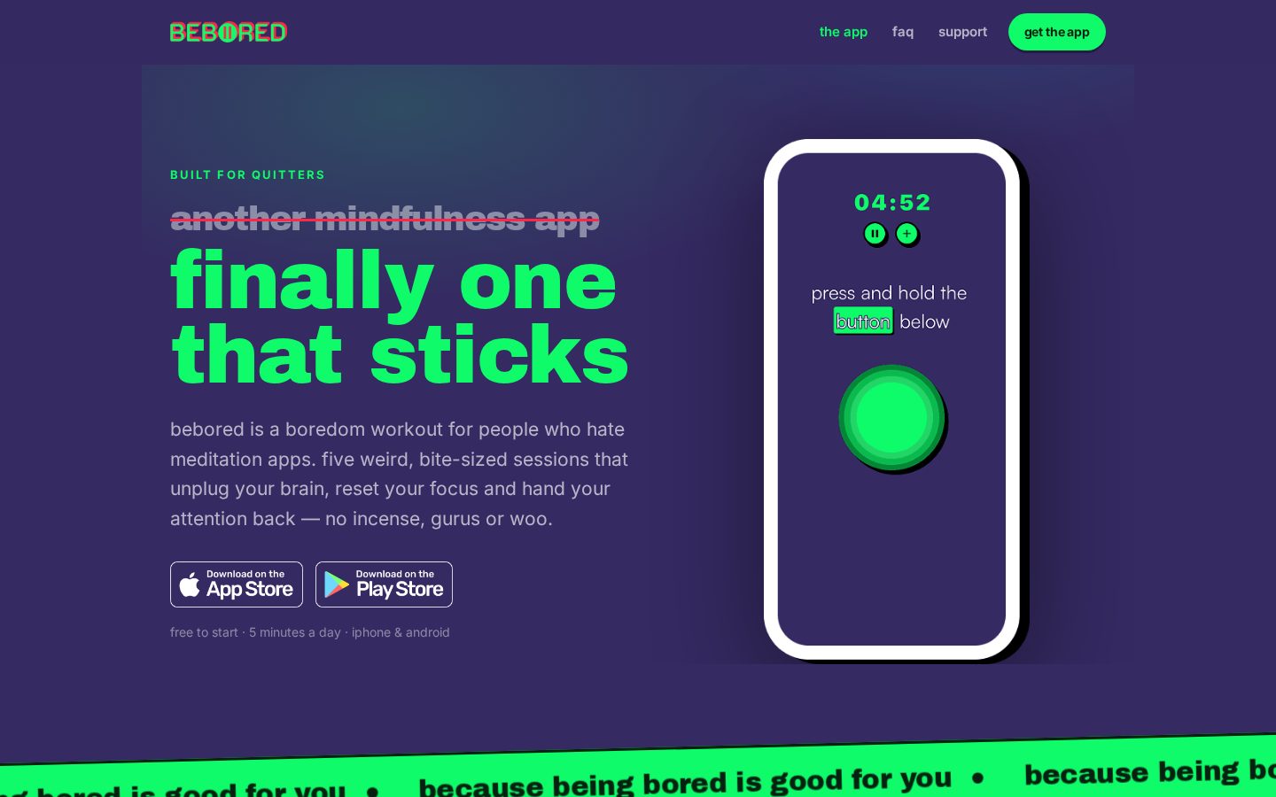 bebored Homepage