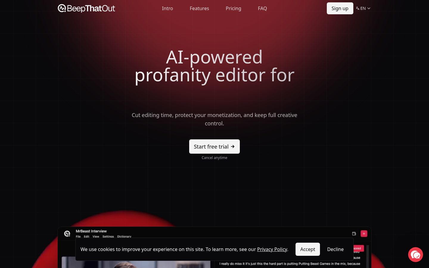 BeepThatOut Homepage