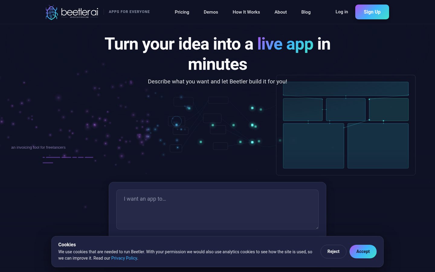 Beetler.ai Homepage