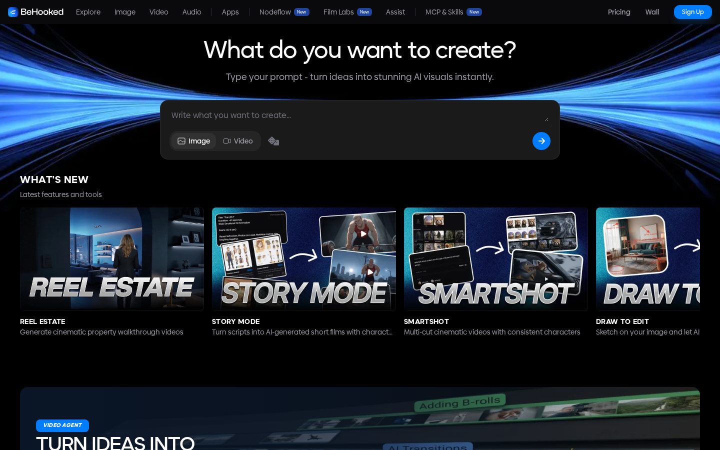 BeHooked Homepage