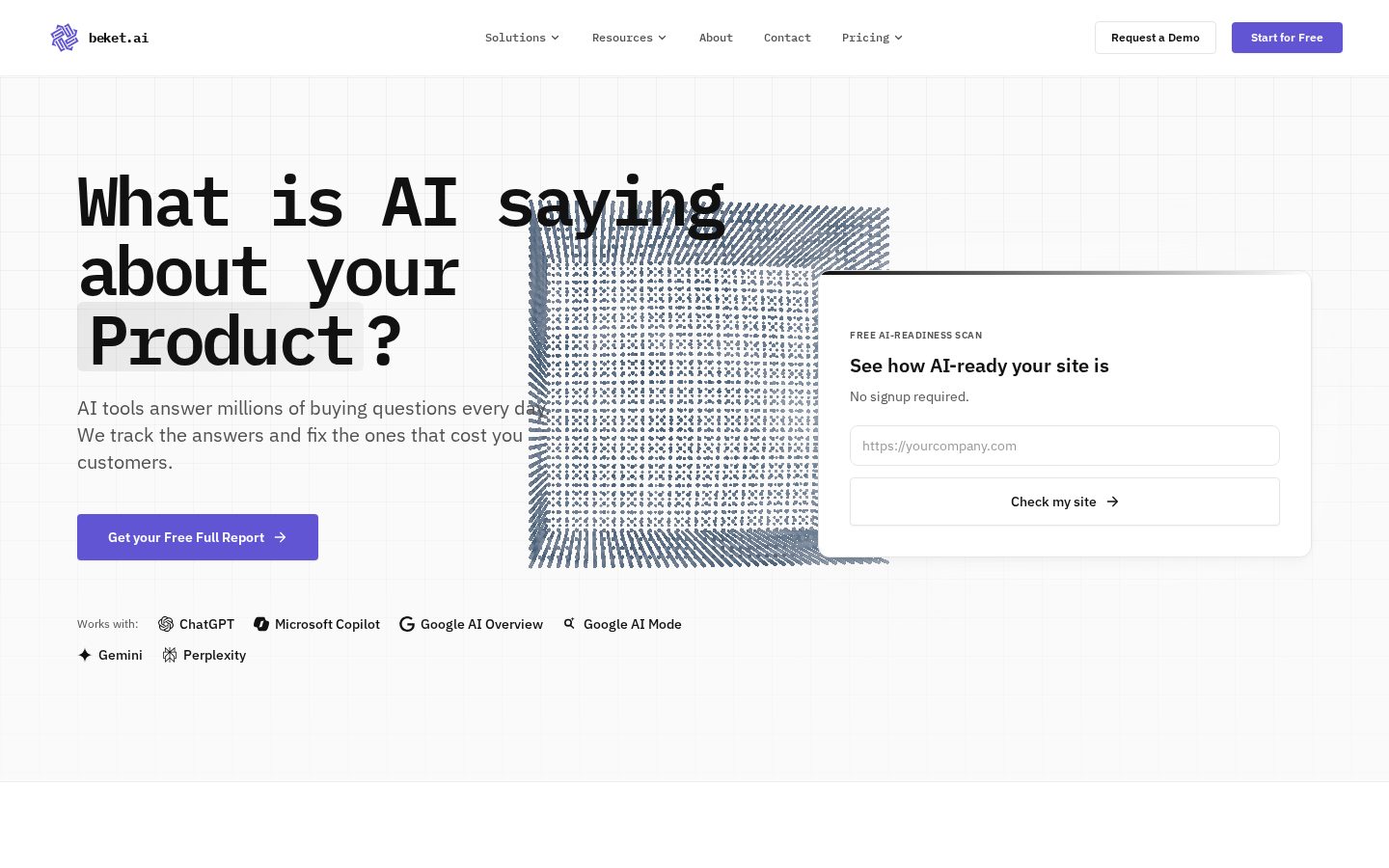 beket.ai Homepage