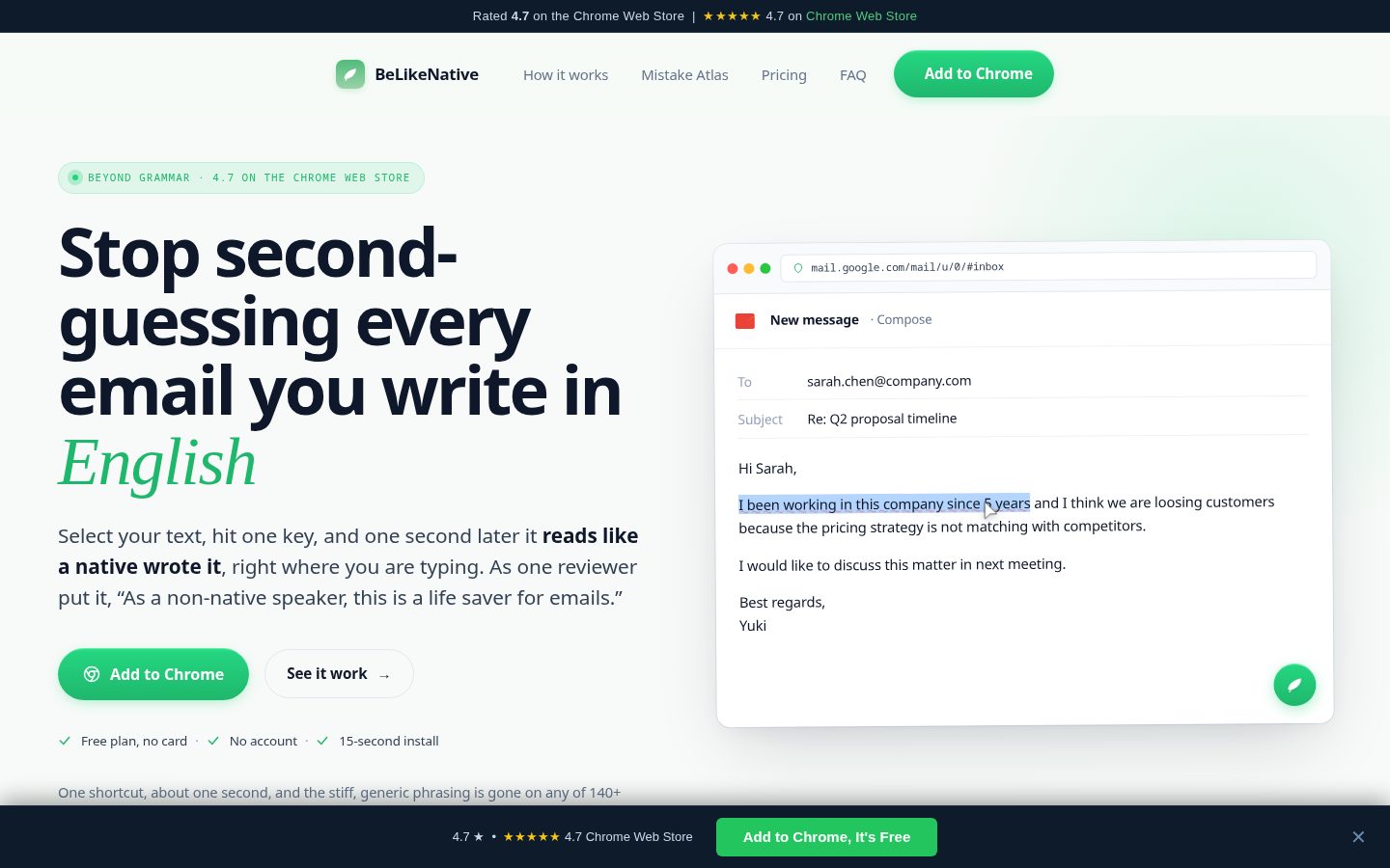 BeLikeNative Homepage