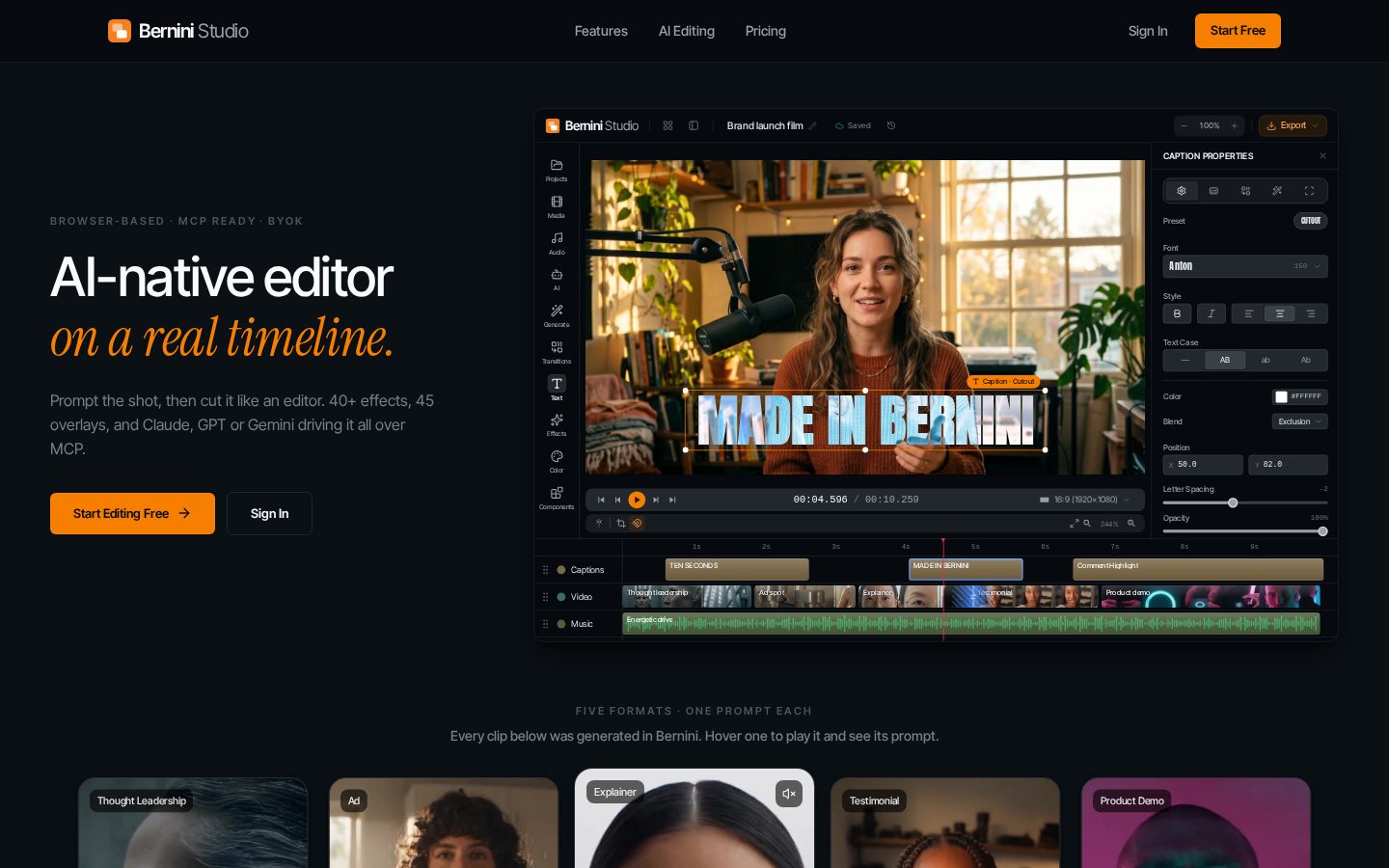 Bernini Studio Homepage